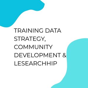 TRAINING DATA STRATEGY, COMMUNITY DEVELOPMENT & LESEARCHHIP