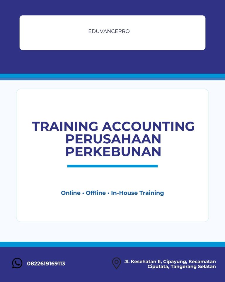 pelatihan ACCOUNTING PERUSAHAAN PERKEBUNAN di jogja