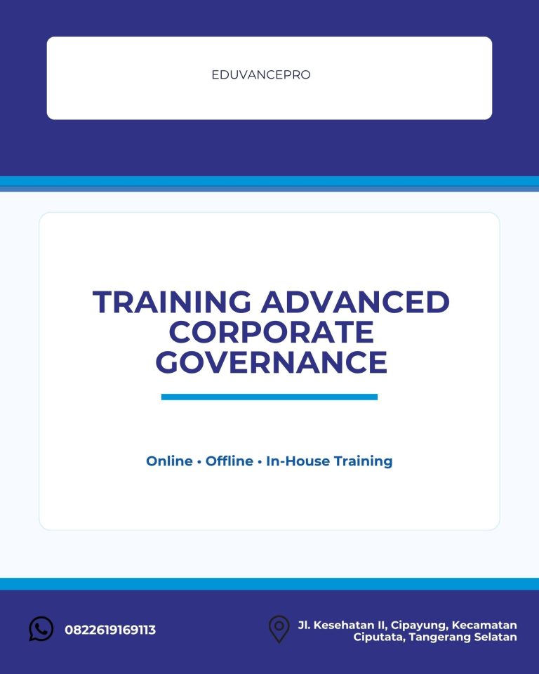 pelatihan ADVANCED CORPORATE GOVERNANCE di jogja