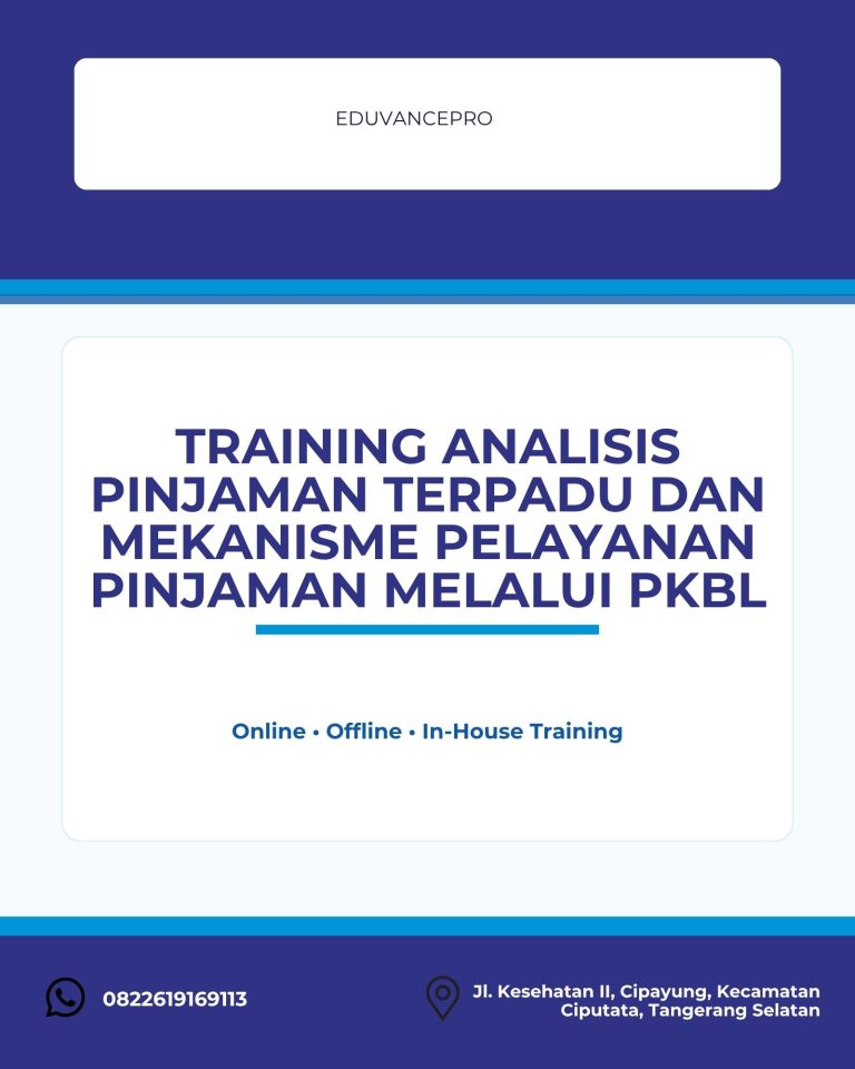 pelatihan ANALISIS PINJAMAN TERPADU DAN MEKANISME PELAYANAN PINJAMAN MELALUI PKBL di jogja