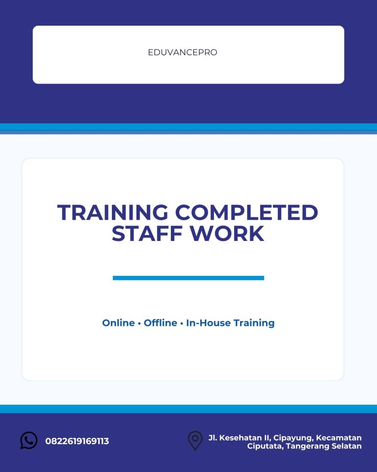 pelatihan COMPLETED STAFF WORK di jogja
